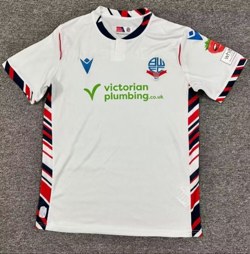 2025/26 Bolton Wanderers Home White Thailand Soccer Jersey AAA-1040