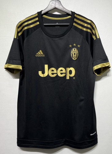 15/16 Retro Version Juventus 2nd Away Black Thailand Soccer Jersey AAA-301/811/710
