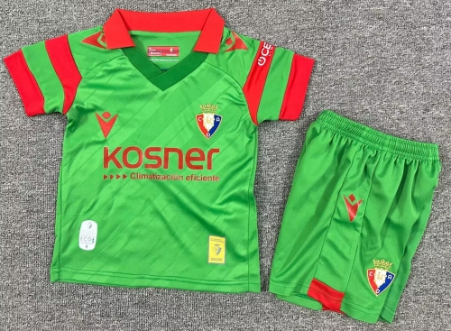 Kids 2025/26 CA Osasuna Away Green Kids/Youth Soccer Uniform-1040/522/208