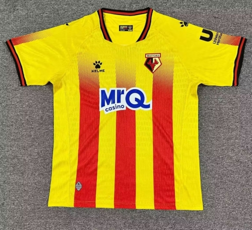 2025/26 Watford Home Yellow & Red Thailand Soccer Jersey AAA-1040