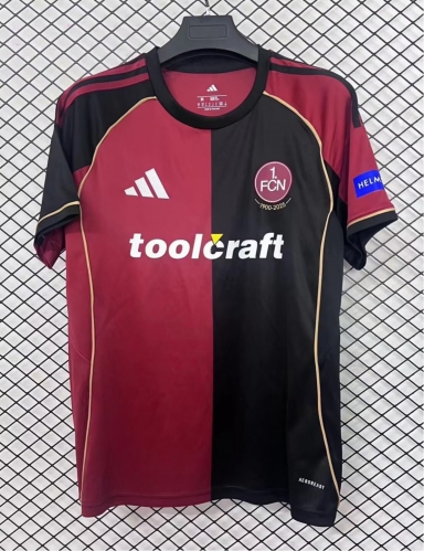 2025/26 FC Nürnberg Home Black & Red Thailand Soccer Jerseys AAA-95