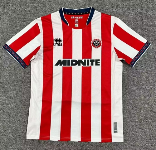 2025/26 Sheffield United Home Red & White Thailand Soccer Jersey AAA-1040