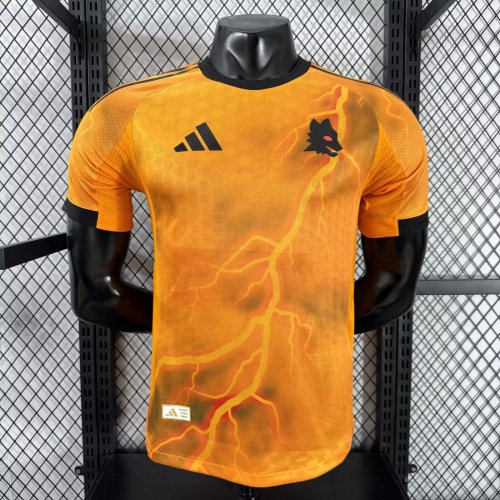 Player Version 2025/26 Roma Away Orange Thailand Soccer Jersey AAA-XY