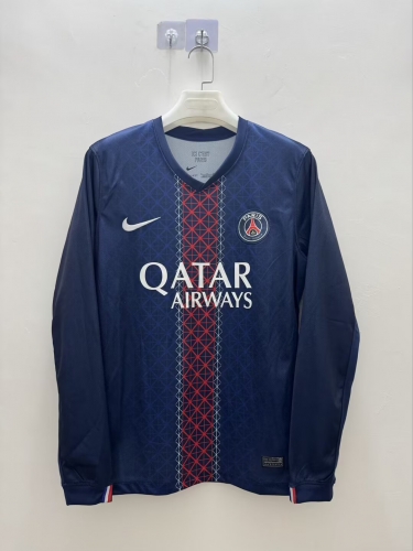 2025/26 Paris SG Home Blue LS Thailand Soccer Uniform Jersey AAA-410