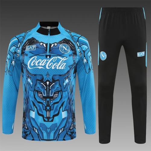 2025/26 Napoli Black & Blue Thailand Soccer Tracksuit Unifrom-815/801