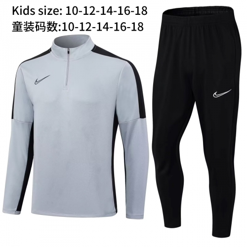 Kids Version #311 Nike Gray Tracksuit Uniform-411