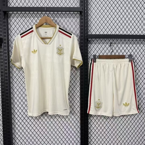Kids 2025/26 Flamengo 2nd Away Yellow Kids/Youth Soccer Uniform-530/812