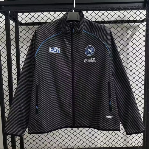 2025/26 Napoli Black Windbreaker Hoodies Top-47