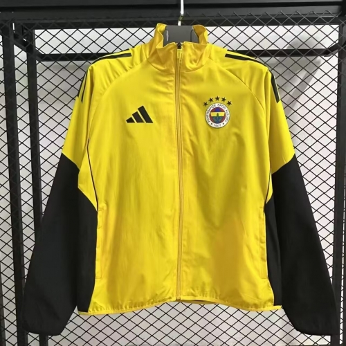 2025/26 Fenerbahçe Yellow Windbreaker Hoodies Top-47