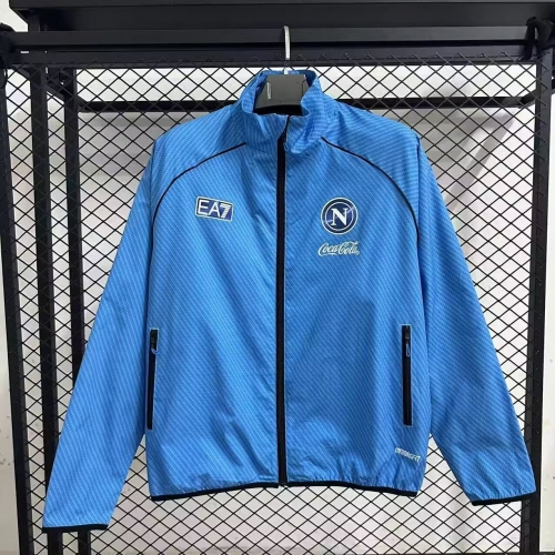 2025/26 Napoli Blue Windbreaker Hoodies Top-47