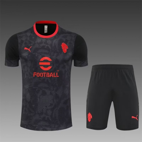 Camouflage 2025/26 AC Milan Black Shorts-Sleeve Tracksuit Uniform-801