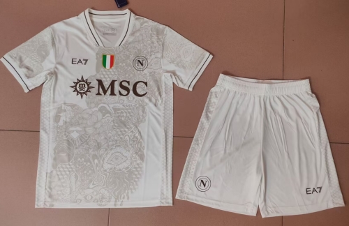 2025-26 Napoli Away White Thailand Soccer Uniform-315/208