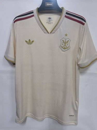 2025/26 CR Flamengo 2nd Away Light Yellow Thailand Soccer Jersey AAA-LD/908/1116