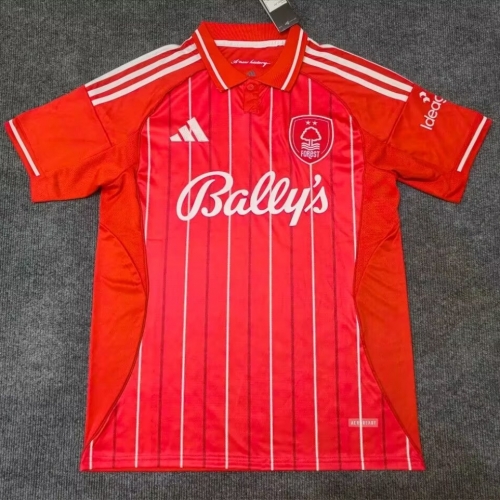 With ads 2025/26 Nottingham Forest Home Red Thailand Soccer Jersey AAA-312