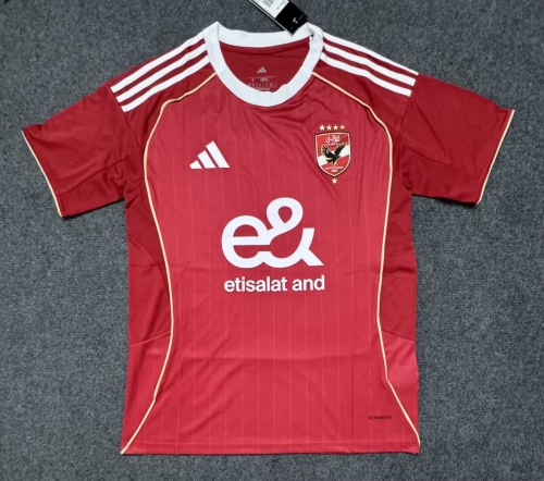 2025/26 Al Ahly SC Home Red Thailand Soccer Jersey AAA-23