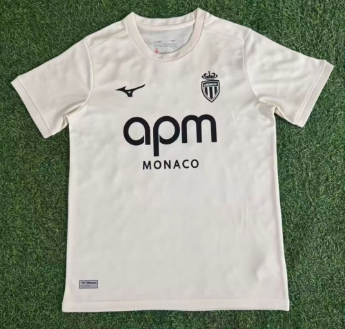 2025/26 Monaco 2nd Away Rice Yellow Thailand Soccer Jersey AAA-416