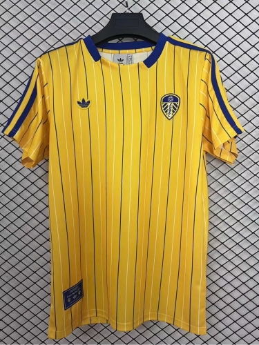 2025/26 Retro Leeds United Yellow Thailand Soccer Training Jersey-95/23