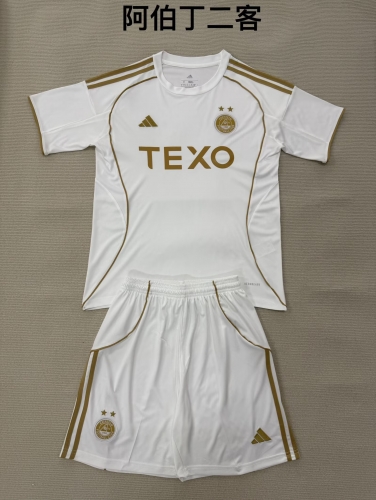 Kids 2025/26 Aberdeen 2nd Away White Kids/Youth Soccer Uniform-208