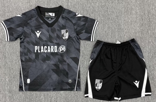 Kids 2025/26 Vitória SC Away Black Kids/Youth Soccer Uniform-522
