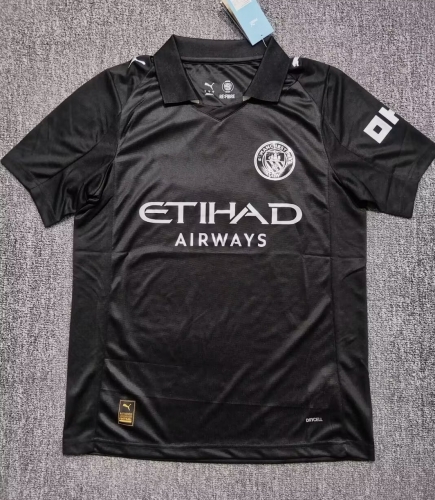 2025/26 Manchester City Away Black Thailand Soccer Jersey AAA-705