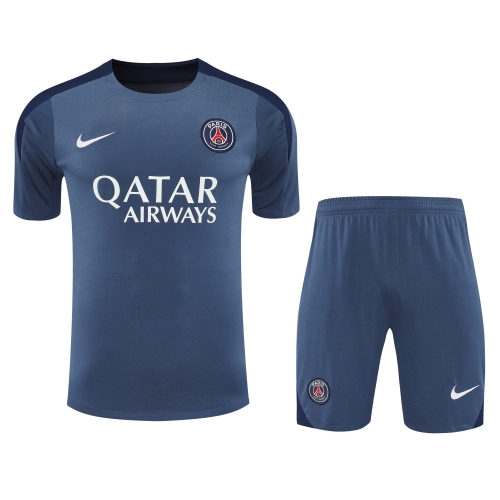 2025/26 Paris SG Gray Blue Thailand Soccer Training Uniform-418