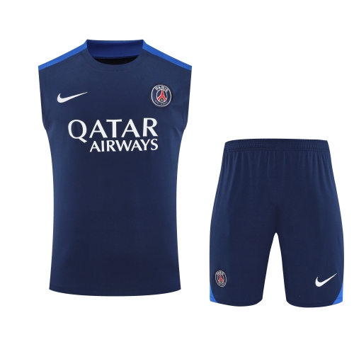 2025/26 Paris SG Royal Blue Thailand Soccer Training Vest Suit-418