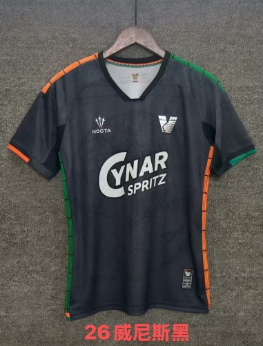 2025/26 Venezia Black Thailand Soccer Jersey AAA-709/920/417
