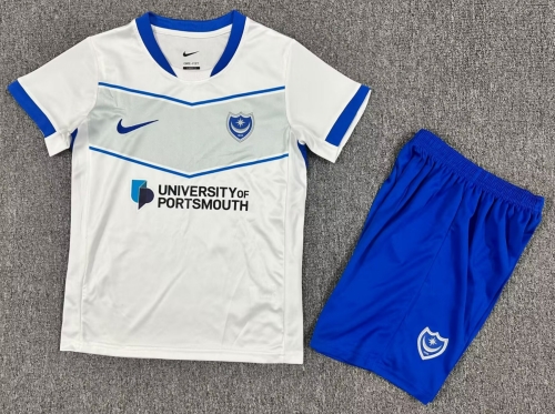 Kids 2025/26 Portsmouth Away White Kids/Youth Soccer Uniform-912/208
