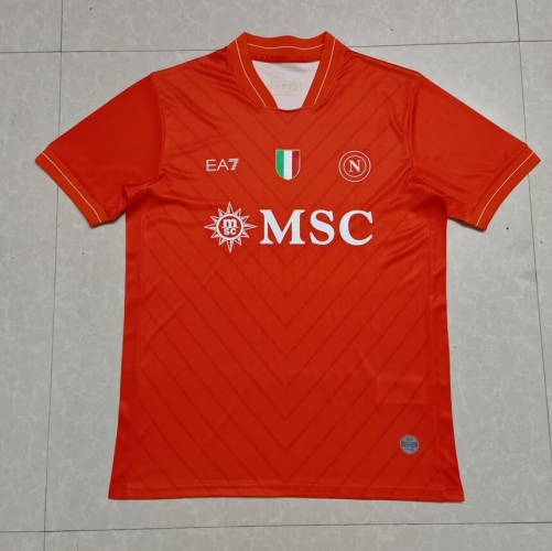 2025/26 Napoli Goalkeeper Red Thailand Soccer Jersey AAA-07