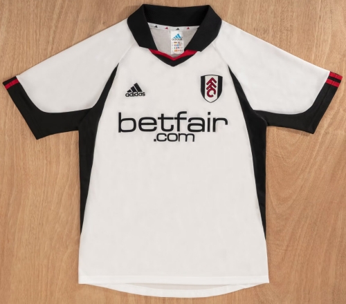 02/03 Retro Version Fulham FC Home White Thailand Soccer Jersey AAA-1041
