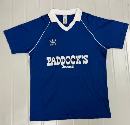 84/85 Retro Version Schalke 04 Home Blue Thailand Soccer Jersey AAA-503