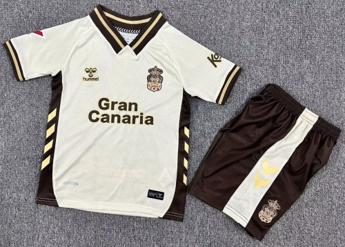 Kids 2025/26 UD Las Palmas 2nd Away Rice White Kids/Youth Soccer Uniform-1040/208