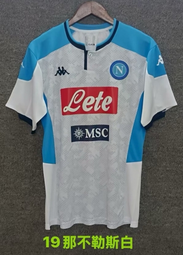 2019 Retro Version Napoli White Thailand Soccer Jersey AAA-709