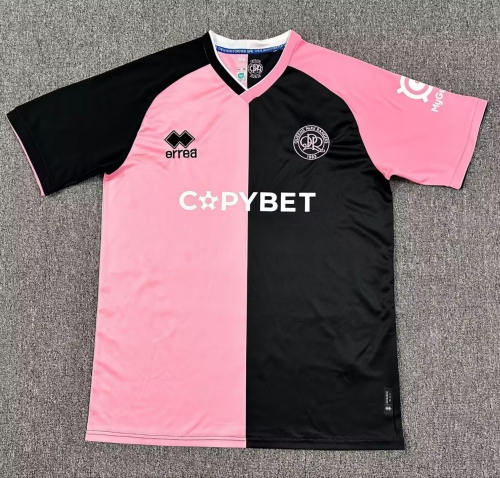 2025/26 Queens Park Rangers Away Black & Pink Thailand Soccer Jersey AAA-1040