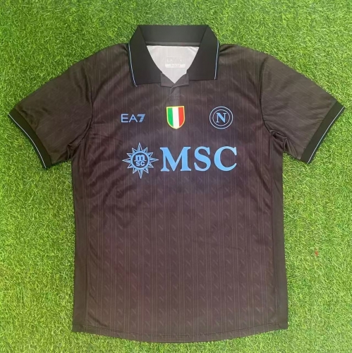2025/26 Napoli 2nd Away Black Thailand Soccer Jersey AAA-47/416