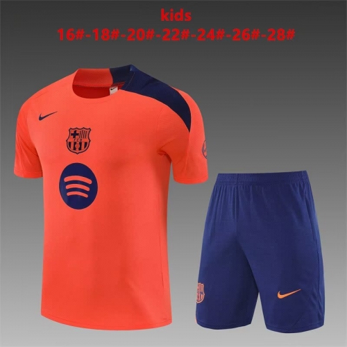 Kids 2025/26 Barcelona Orange Kids/Youth Soccer Tracksuit Uniform-801