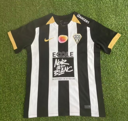 2025/26 Angers SCO Home Black & White Thailand Soccer Jersey AAA-416