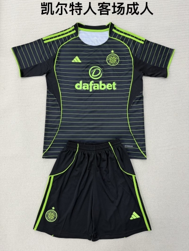2025/26 Celtic Away Black Soccer Uniform-208