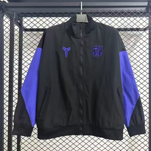 2025/26 Barcelona Black Windbreaker Hoodies Top-47