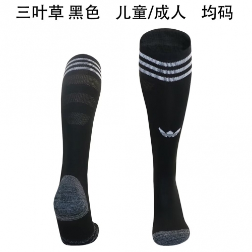 2025/26 Adida Black Adult/Kids Thailand Soccer Socks