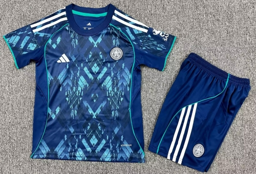Kids 2025/26 Leicester City Away Blue Kids/Youth Soccer Uniform-1040/208