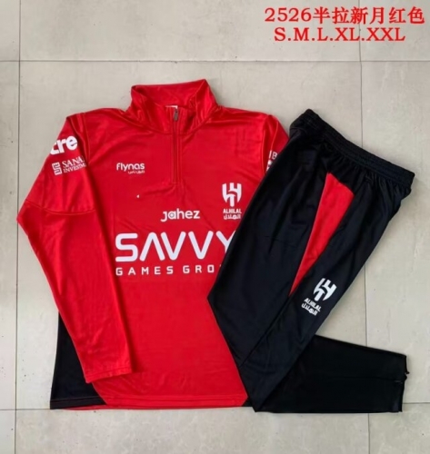 2025/26 Al Hilal FC Red Soccer Tracksuit Uniform-815