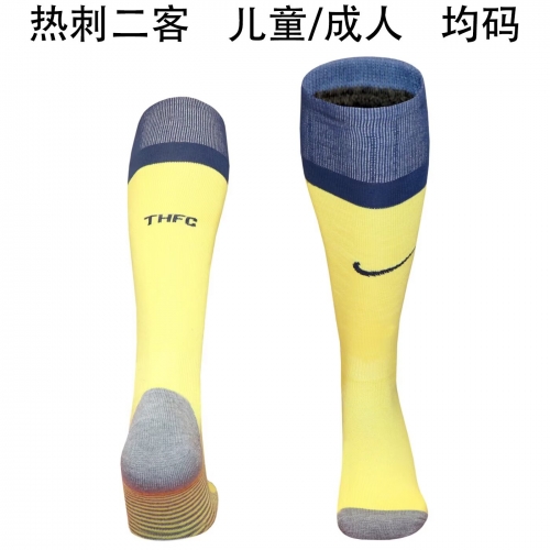 2025/26 Tottenham Hotspur 2nd Away Yellow Adult/Kids Thailand Soccer Socks