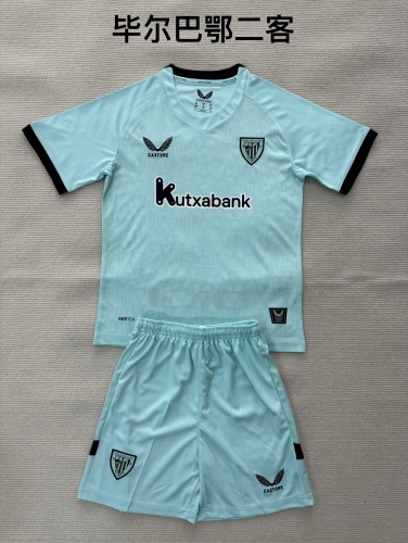 2025/26 Athletic Bilbao 2nd Away Blue & Green Soccer Uniform-208