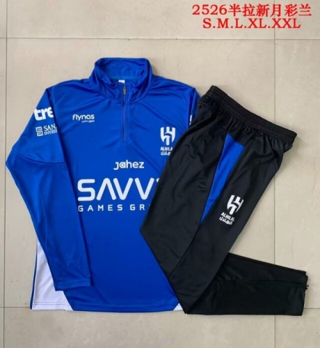 2025/26 Al Hilal FC CaiBlue Soccer Tracksuit Uniform-815