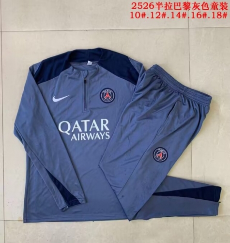 2025/26 Paris SG Gray Thailand Soccer Uniform-815
