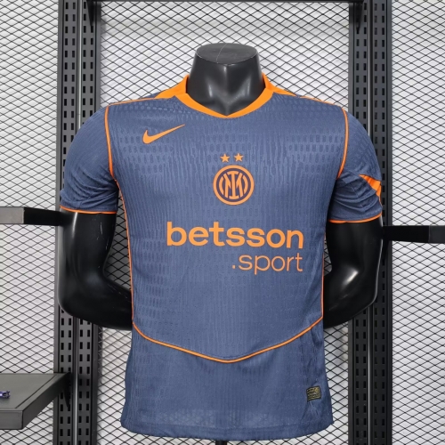 Player Version 2025/26 Inter Milan 2nd Away Cyan Thailand Soccer Jersey AAA-888/703