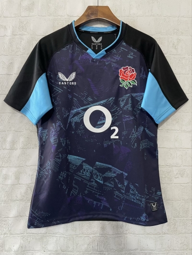 2025 England Purple Blue Thailand Rugby Shirts-805