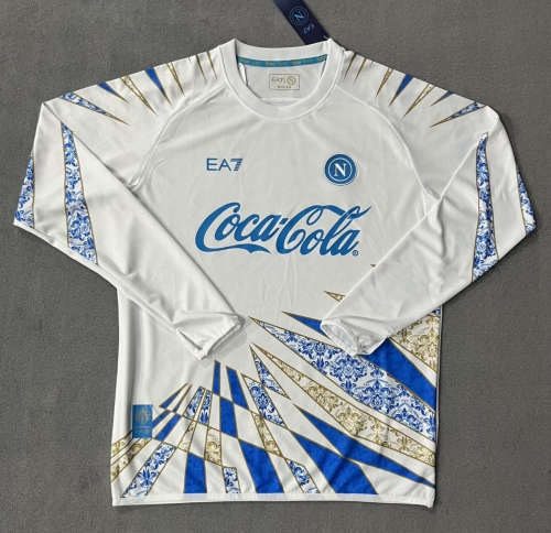 2025/26 SSC Napoli Blue Thailand LS Soccer Pre-game Jeesey AAA-47