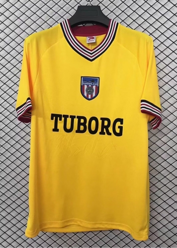 86/87 Retro Version Sunderland Yellow Thailand Soccer Jersey AAA-95